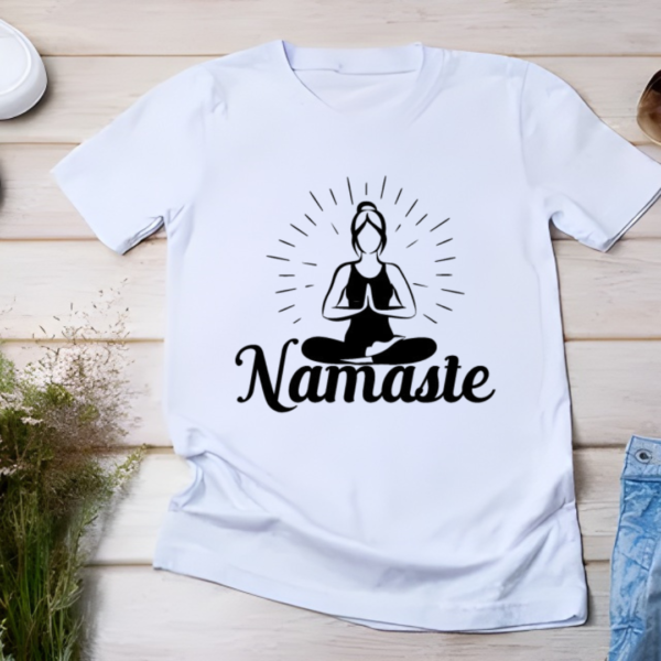 CAMISA MEDITAÇÃO NAMASTE - ESTILO E TRANQUILIDADE EM CADA DETALHE