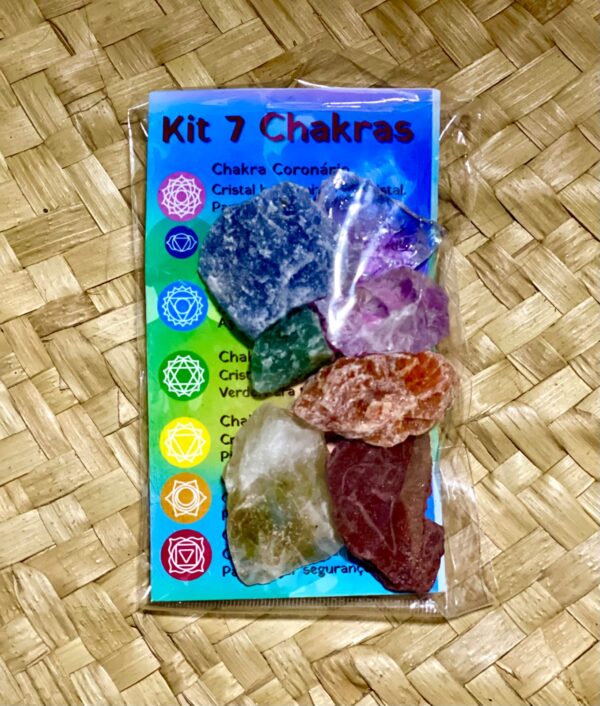 KIT 7 CHAKRAS PEQUENO BRUTO - HARMONIZE SUA ENERGIA